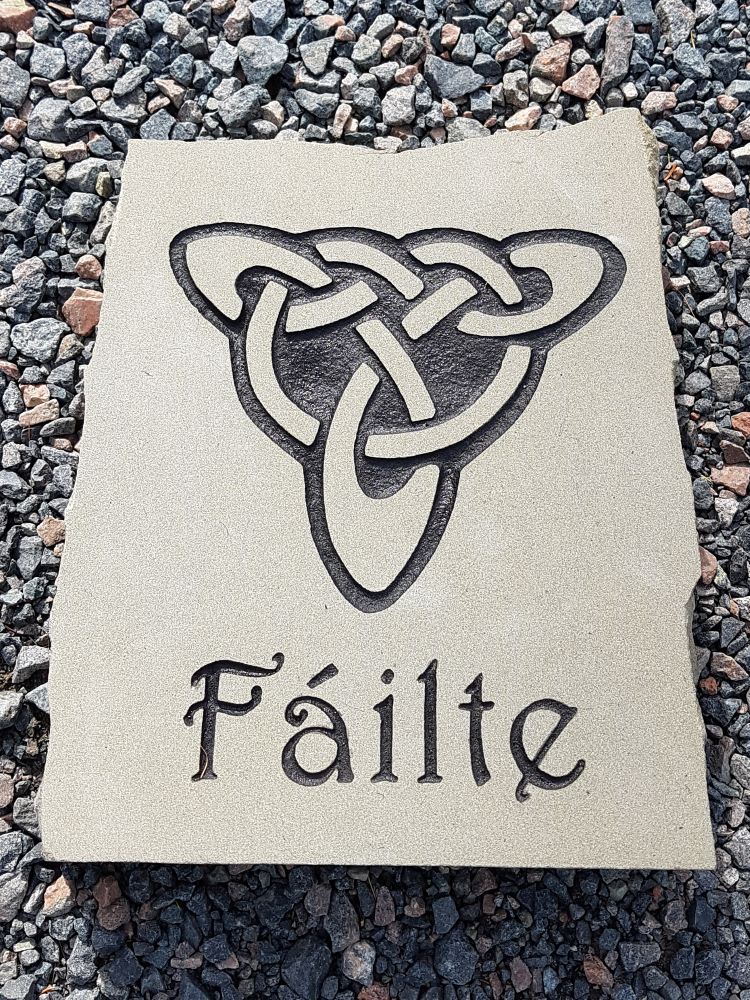 Engraved Stone Sign