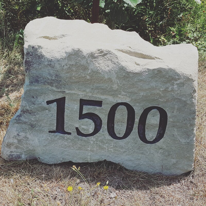 Address Stone Engraving